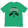 Green Team Jesus 77 Christian T-Shirt with John 3:16 vintage collegiate design