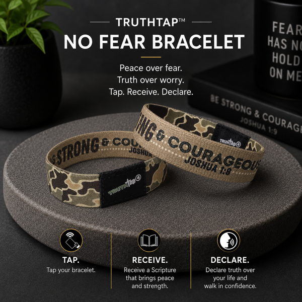 No Fear Christian Bracelet | TruthTap™ Scripture Bracelet