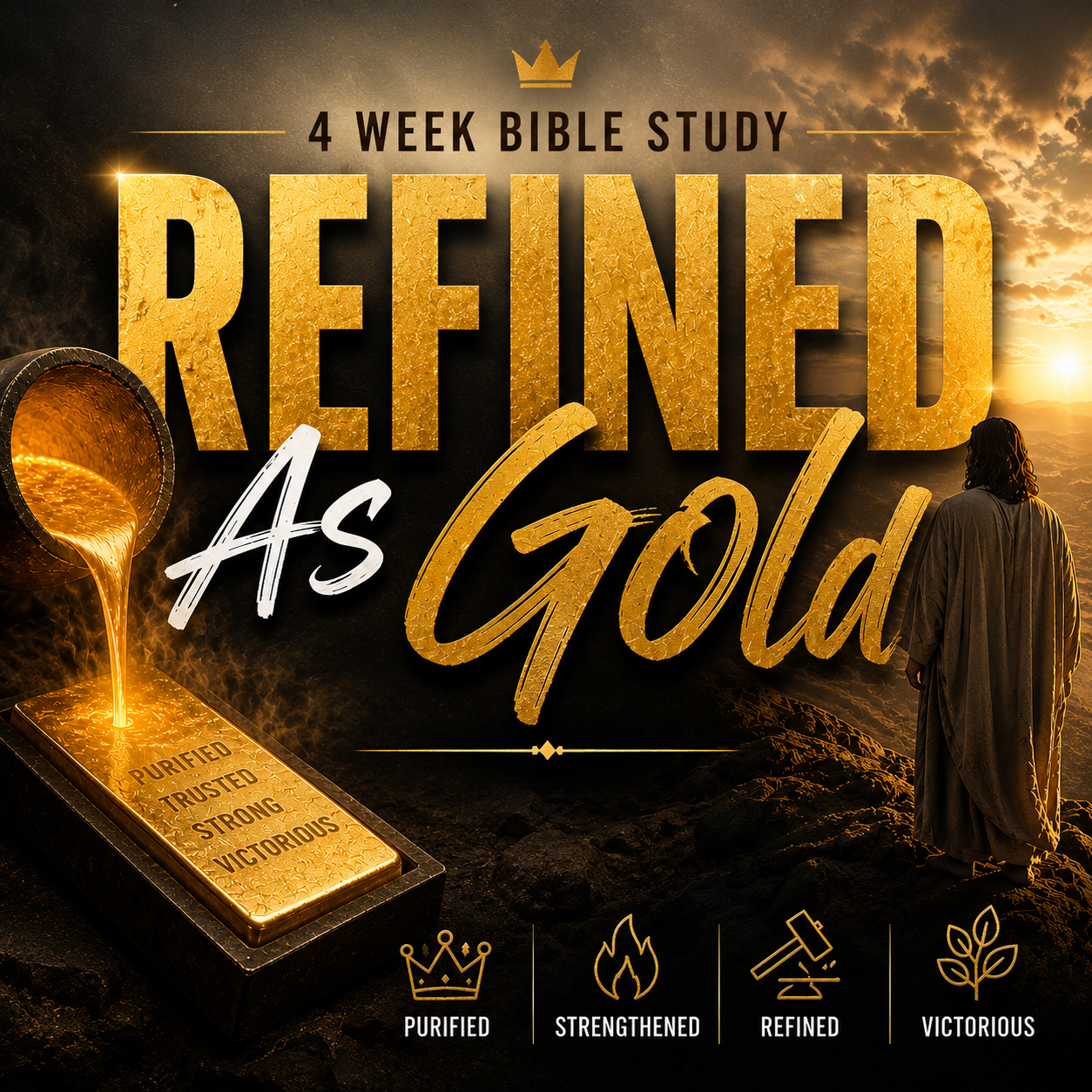 Refined as Gold - 4 Week Bible Study Curriculum (Adults)