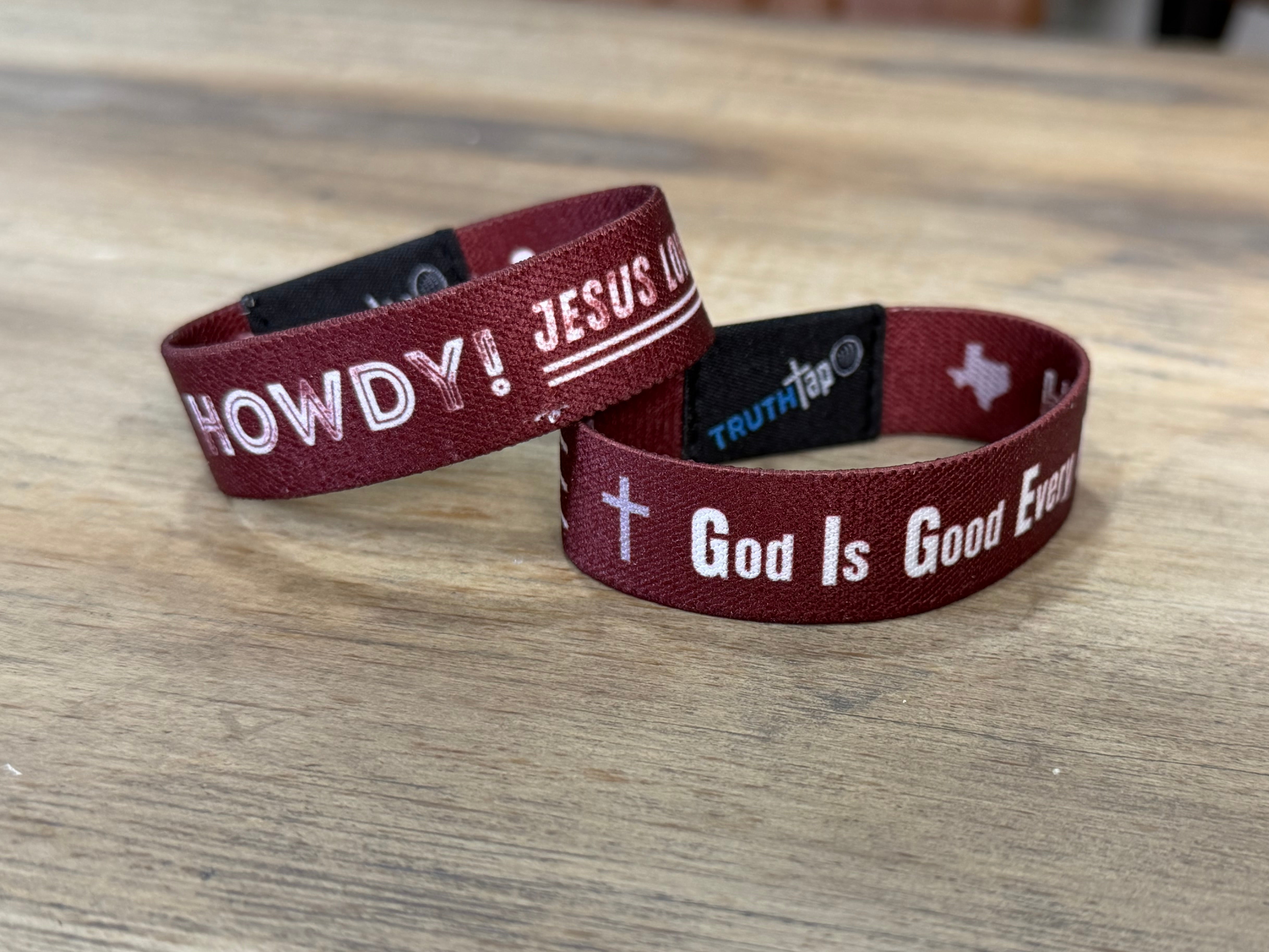 Christian NFC Bracelet – TruthTap™ HOWDY Identity – Scripture Faith Bracelet